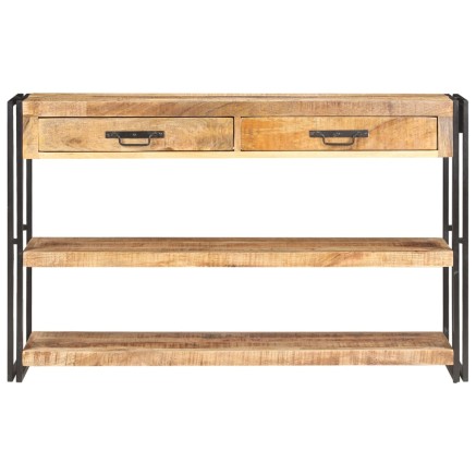 Buffet 120x30x75 cm Bois de manguier massif brut 2