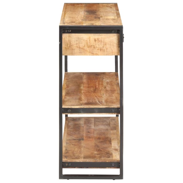 Buffet 120x30x75 cm Bois de manguier massif brut