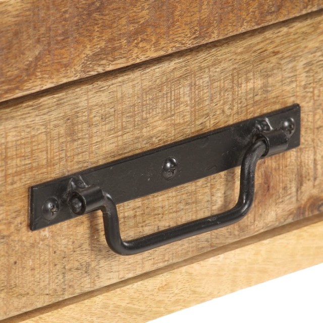 Buffet 120x30x75 cm Bois de manguier massif brut