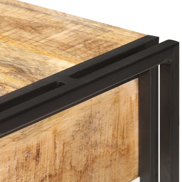 Buffet 120x30x75 cm Bois de manguier massif brut