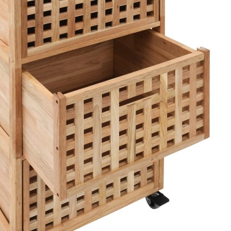 Armoire de salle de bains 41x41x91 cm Bois de noyer massif