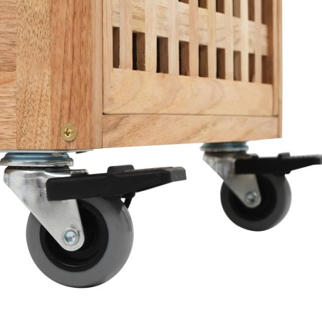 Armoire de salle de bains 41x41x91 cm Bois de noyer massif