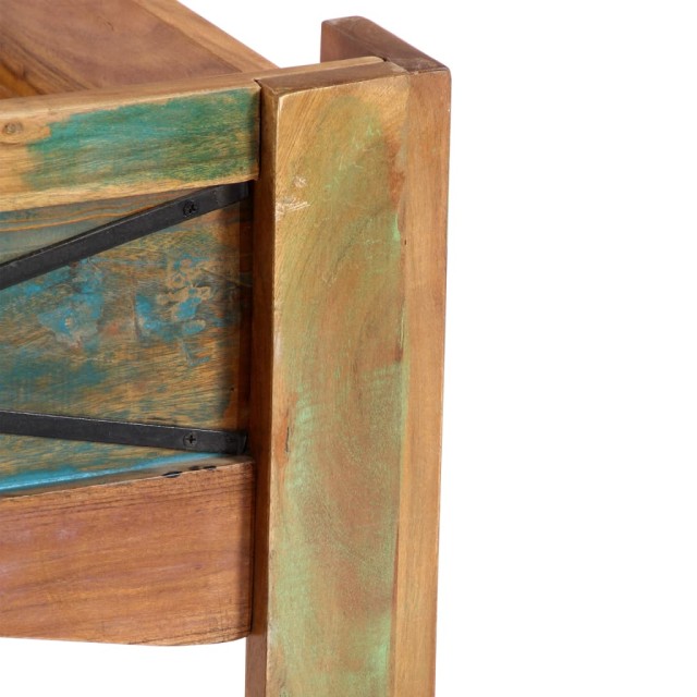 Cadre de lit Bois de récupération massif 140 x 200 cm