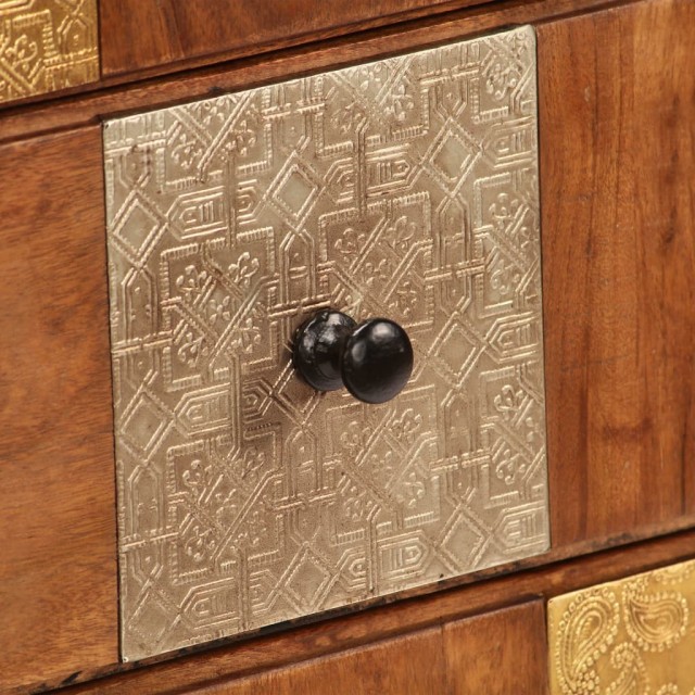 Commode à tiroirs 60x30x75 cm Bois d'acacia massif