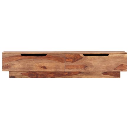 Meuble TV 145x30x30 cm Bois massif 2