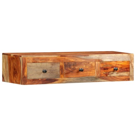 Table console murale 100x25x20 cm Bois massif
