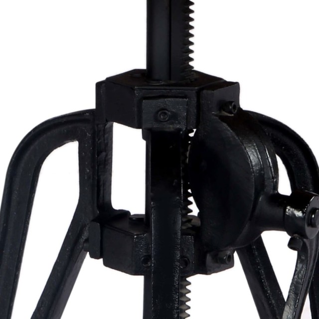 Table d'appoint 60x(46-63) cm Bois de manguier massif et fonte