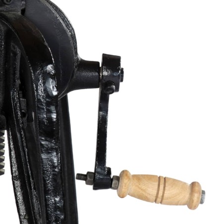 Table d'appoint 60x(46-63) cm Bois de manguier massif et fonte