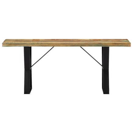 Banc 110 cm Bois de récupération massif 2