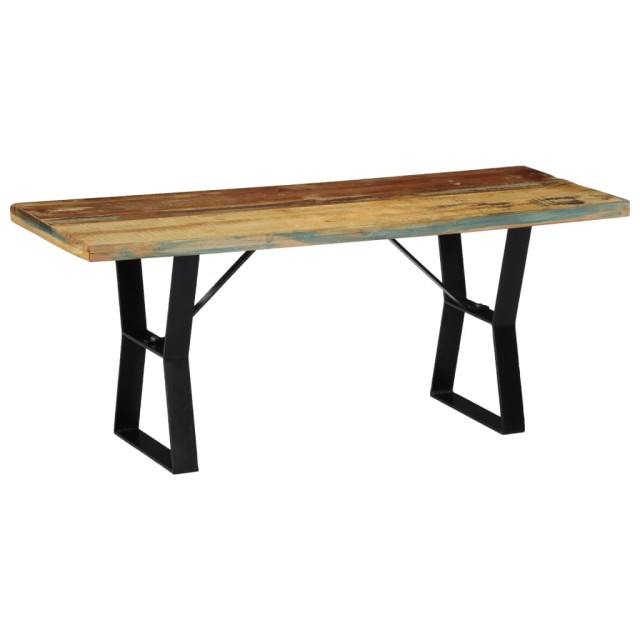 Banc 110 cm Bois de récupération massif