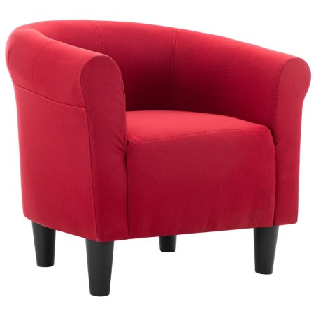 Fauteuil Rouge bordeaux Tissu