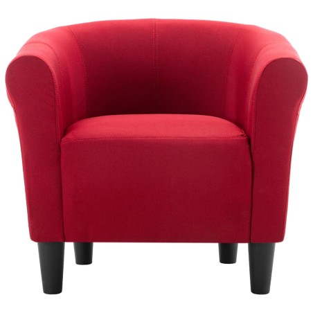 Fauteuil Rouge bordeaux Tissu