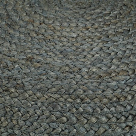 Pouf fait à la main Vert olive 45 x 30 cm Jute