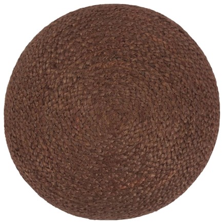 Pouf fait à la main Marron 40 x 45 cm Jute 2