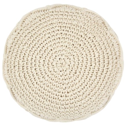 Pouf fait à la main en macramé 45 x 30 cm Coton 2
