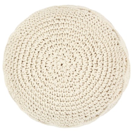 Pouf fait à la main en macramé 45 x 30 cm Coton 2