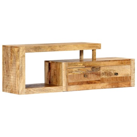 Meuble TV 120x30x40 cm Bois massif de manguier