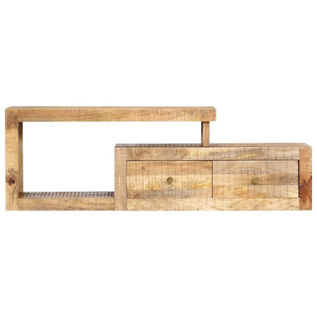 Meuble TV 120x30x40 cm Bois massif de manguier