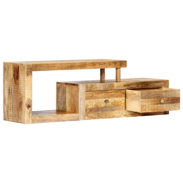 Meuble TV 120x30x40 cm Bois massif de manguier
