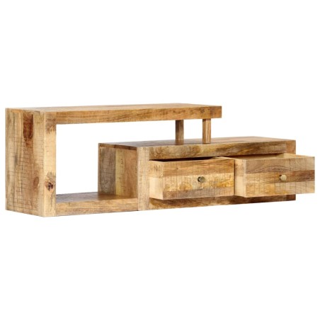 Meuble TV 120x30x40 cm Bois massif de manguier