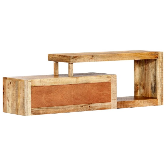 Meuble TV 120x30x40 cm Bois massif de manguier