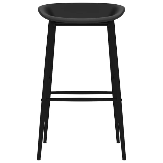 Chaises de bar lot de 2 noir