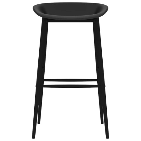 Chaises de bar lot de 2 noir