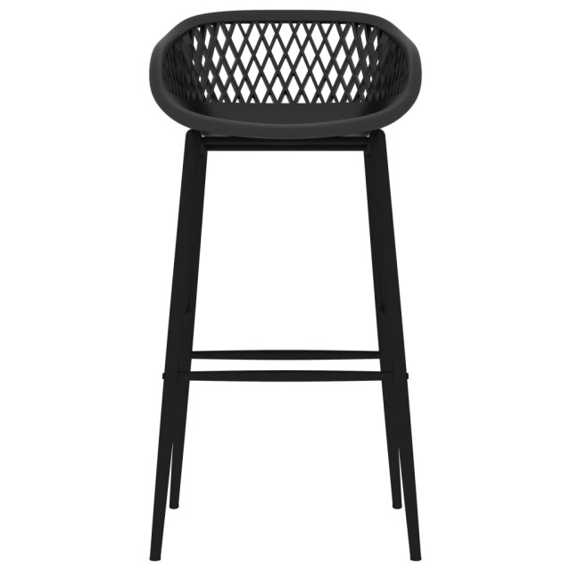Chaises de bar lot de 4 noir