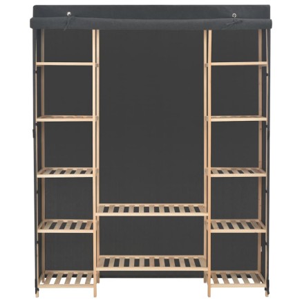 Garde-robe Gris 135 x 40 x 170 cm Tissu 2