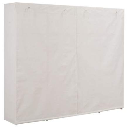 Garde-robe Blanc 200 x 40 x 170 cm Tissu 2