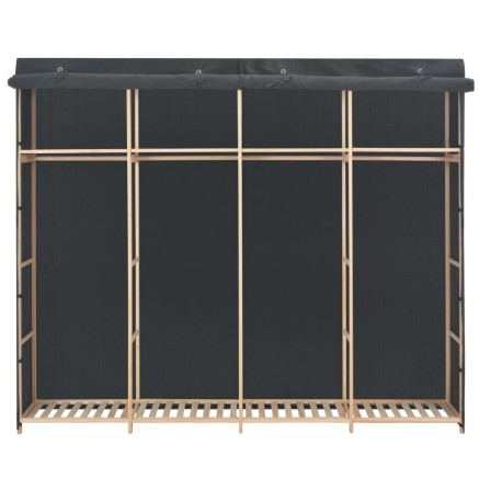 Garde-robe Gris 200 x 40 x 170 cm Tissu 2