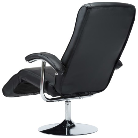 Fauteuil TV noir similicuir