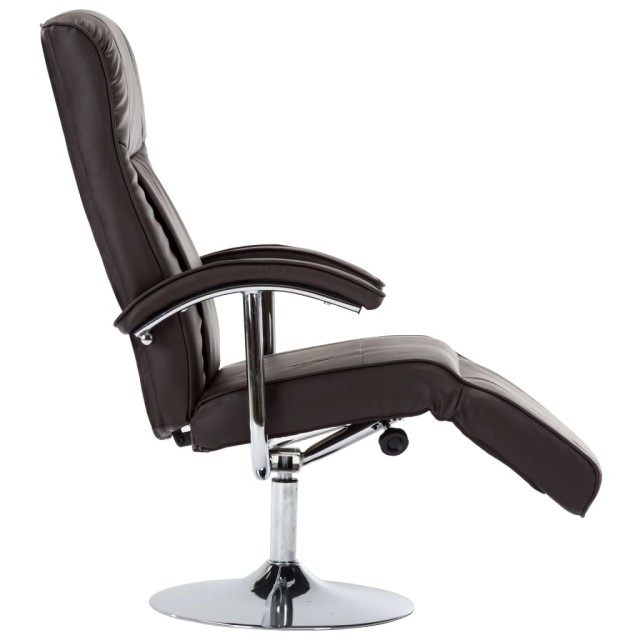 Fauteuil TV marron similicuir