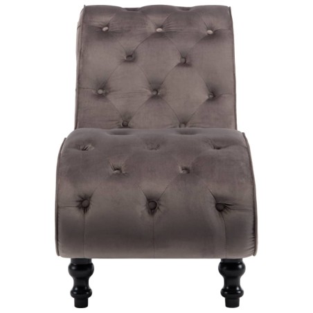 Chaise longue Velours Gris