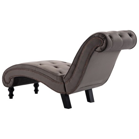 Chaise longue Velours Gris