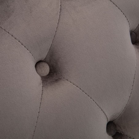 Chaise longue Velours Gris