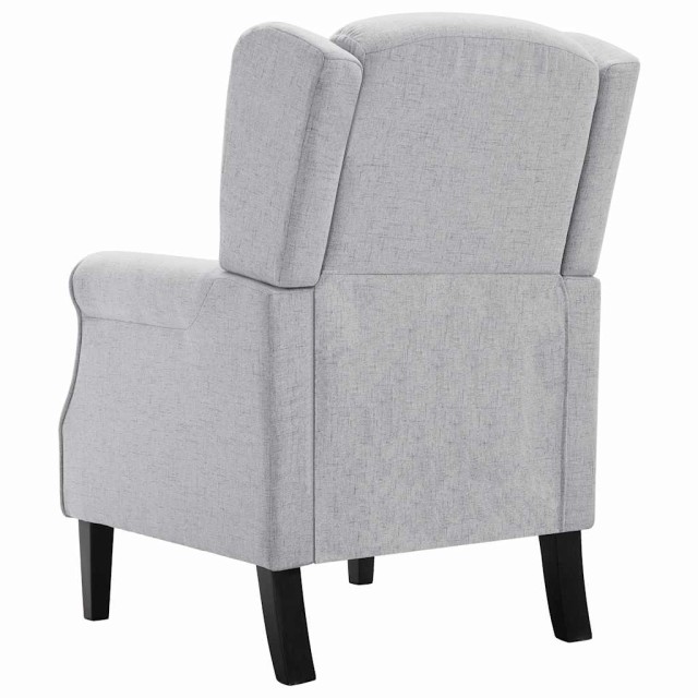 Fauteuil gris clair tissu