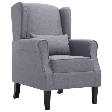 Fauteuil gris foncé tissu
