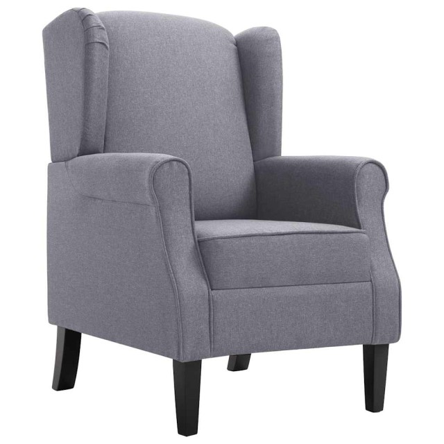 Fauteuil gris foncé tissu