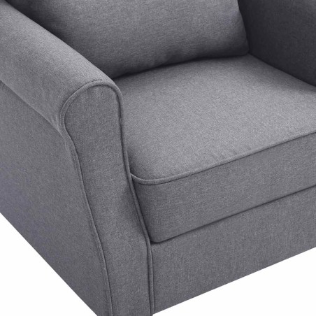 Fauteuil gris foncé tissu
