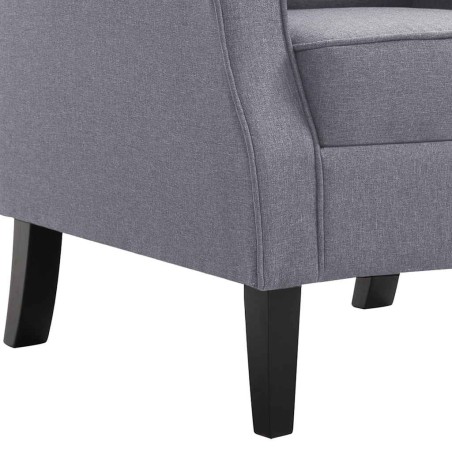 Fauteuil gris foncé tissu