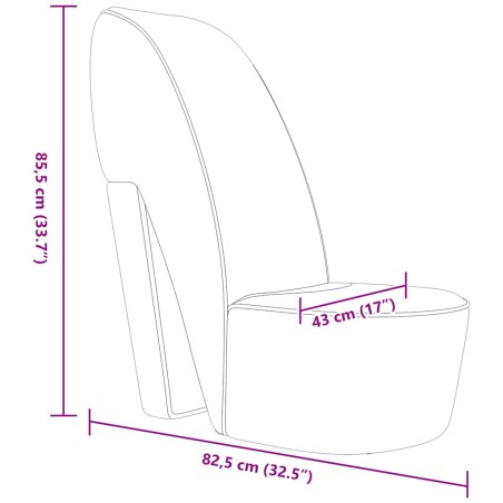 Chaise en forme de chaussure à talon haut Violet Velours