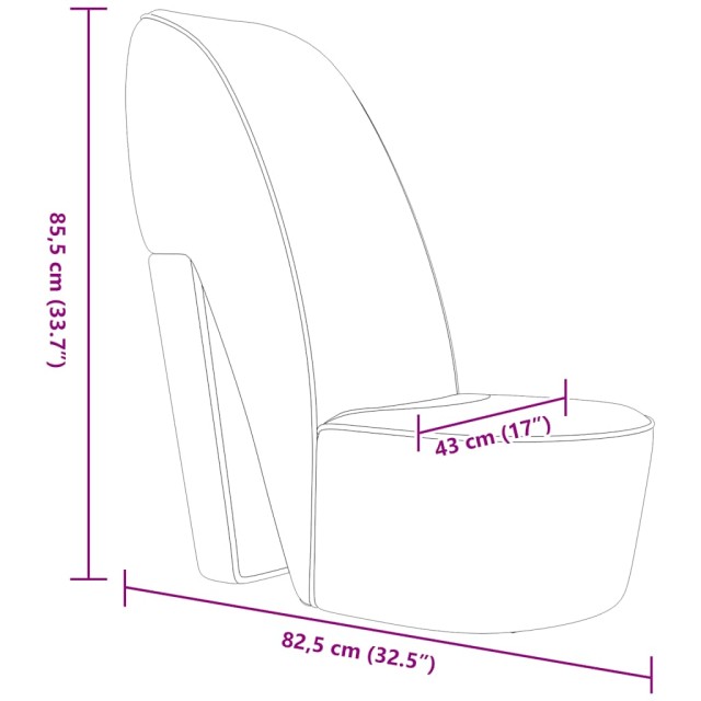 Chaise en forme de chaussure à talon haut Rouge Similicuir