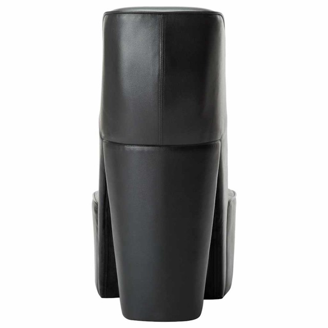 Chaise en forme de chaussure à talon haut noir similicuir