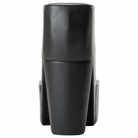 Chaise en forme de chaussure à talon haut noir similicuir