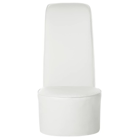 Chaise en forme de chaussure à talon haut Blanc Similicuir