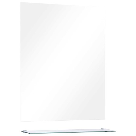 Miroir mural avec étagère 50x60 cm Verre trempé