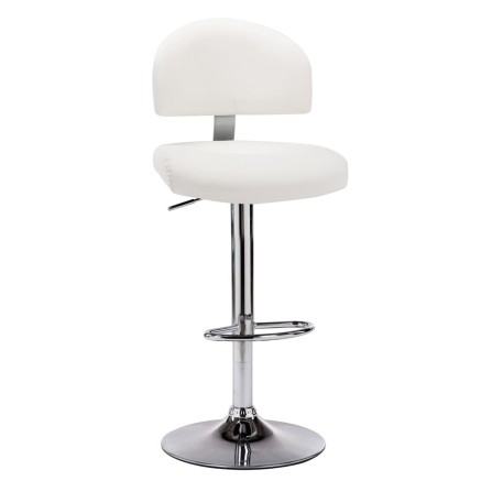 Tabouret de bar Blanc Similicuir