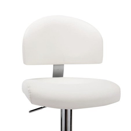 Tabouret de bar Blanc Similicuir