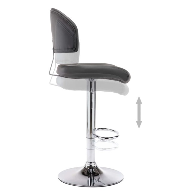 Tabouret de bar Gris Similicuir